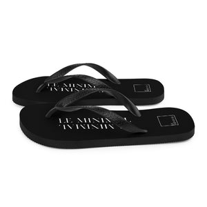 LM Black Flip Flops