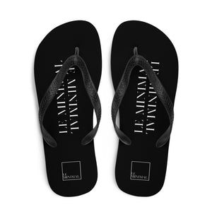 LM Black Flip Flops